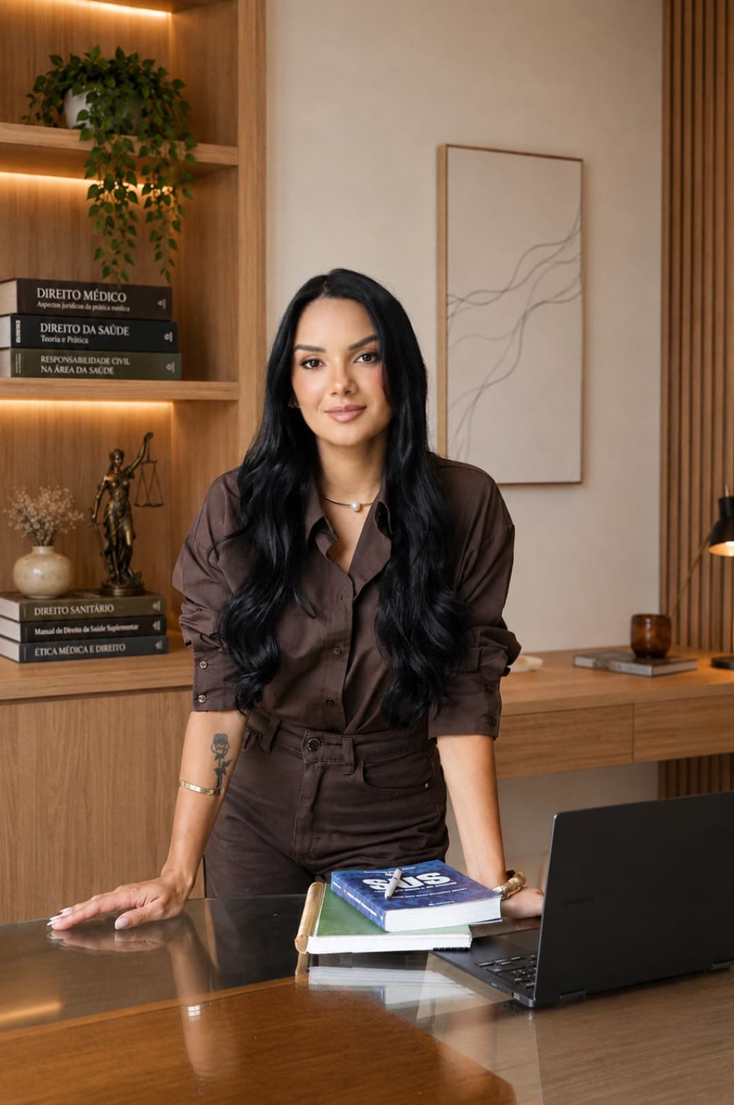 Emanuelle Bonfim Vieira em seu escritório